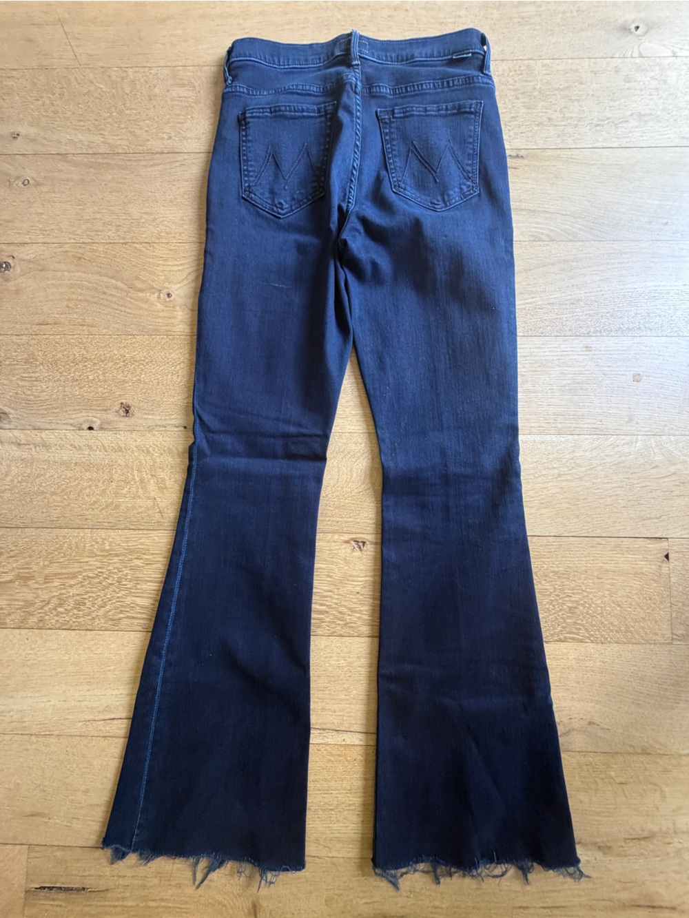 MOTHER Women's Flare Jeans in Deep Indigo Blue